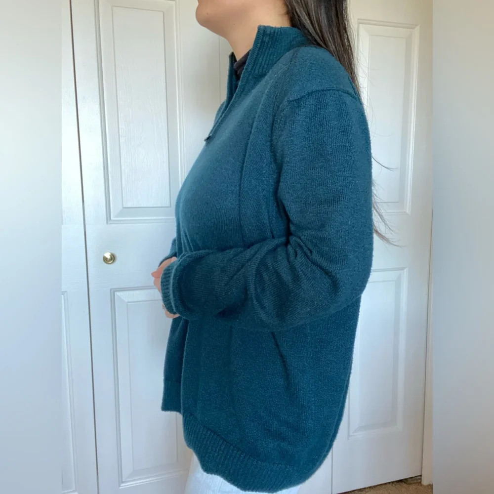 Turquoise Quarter Zip - Picture 2 of 4